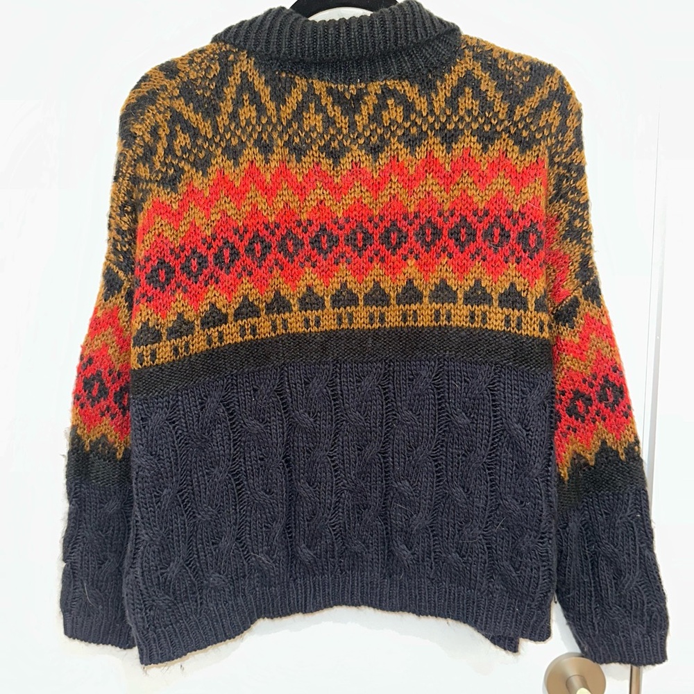 John + Jenn Navy Patterned Sweater - image 5